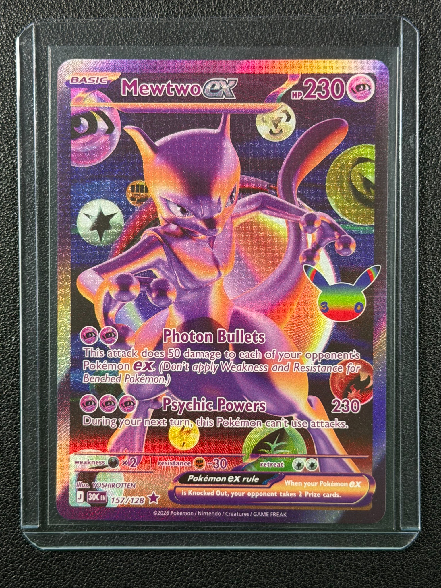 Mewtwo ex trading card